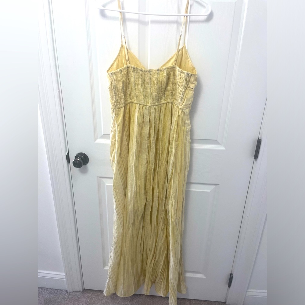 Blu Pepper Stripe Tie Front Empire Waist Maxi Dress - Picture 10 of 12